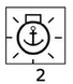 Toggle w/lighted symbols Anchor light A