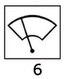 Toggle w/lighted symbols Windshield wiper A