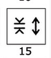 Toggle w/lighted symbols Door A