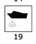 Toggle w/lighted symbols Ecosounder A