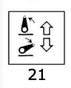 Toggle w/lighted symbols Up/down gangway A
