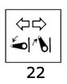 Toggle w/lighted symbols Gangway extension A