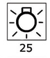 Toggle w/lighted symbols Cabin light toggle A