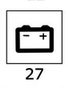 Toggle w/lighted symbols Batterie toggle A