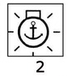 Toggle w/lighted symbols Anchor light B