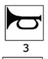 Toggle w/lighted symbols Horn B