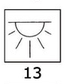 Toggle w/lighted symbols Cockpit lights B