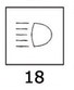 Toggle w/lighted symbols Spot light B