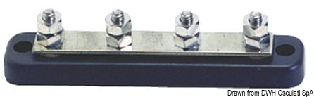 Bus-bar electric terminal board 4 x 6 mm