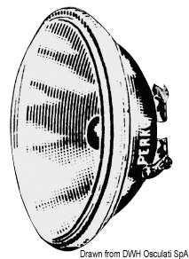 Watertight bulb 12 V 50 W 110 mm