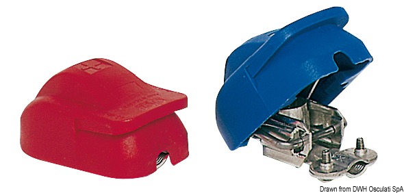 Battery clips snap mounting