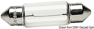 Festoon lamp 12 V 5 W