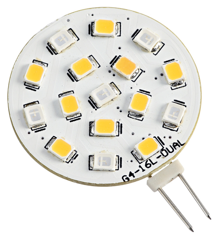 LED SMD bulb white/blue 12 V