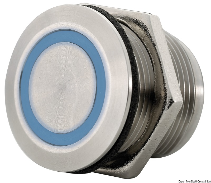 Dimmerable touch switch for LED lights Ø 19 mm
