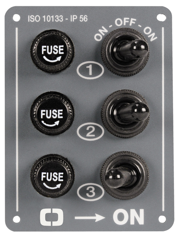 3-switch electric control panel