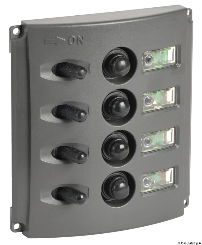 Electric panel w/automatic fuses and double LED