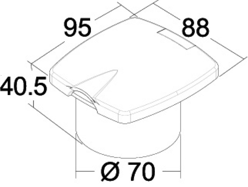 New Edge white shower box nylon hose 2.5 m