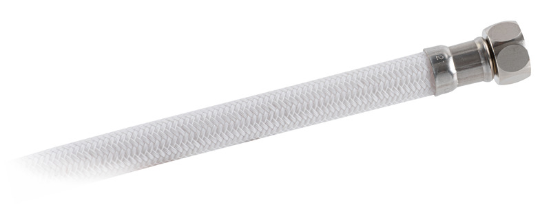 Classic Evo white deck shower nylon hose 2.5 mm Wall mounting