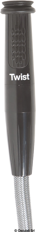 Whale Twist® Mk2 deck shower black 190x57mm