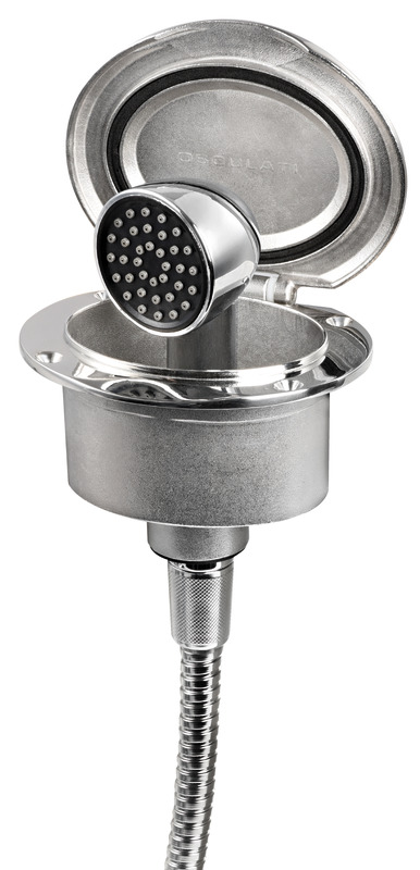 Elissa deck shower w/Keji shower SS hose 2.5m
