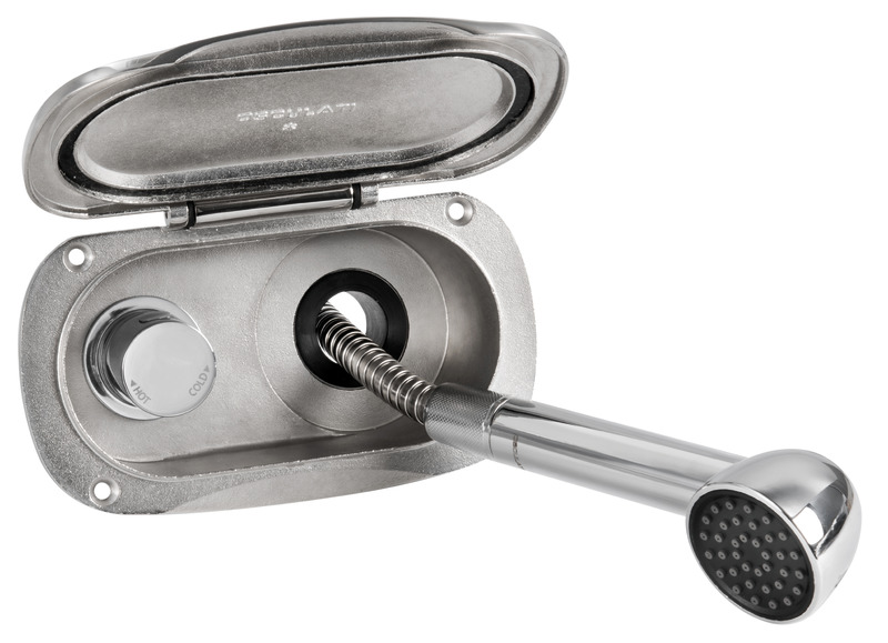 Elissa deck shower w/Keji mixer SS hose 2.5m