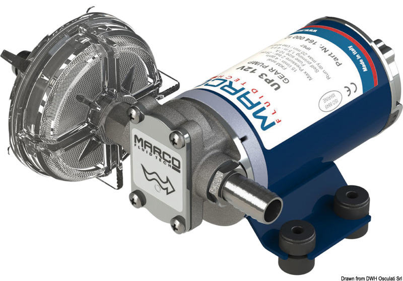 Self-priming electric pump 12 V 15 l/min