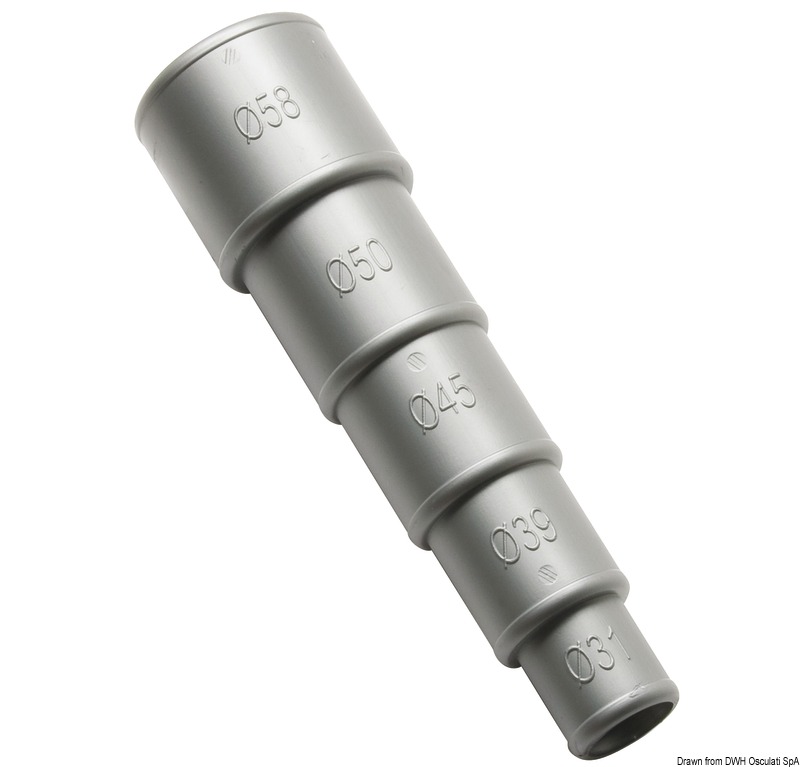 Universal hose adapter diam. 32 to 60 mm