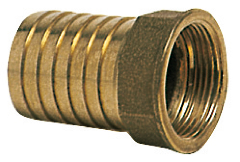 Cast brass female hose adaptor 3/4" x 25 mm