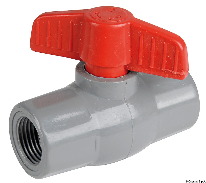Polypropylene/nylon ball valve 1"1/2