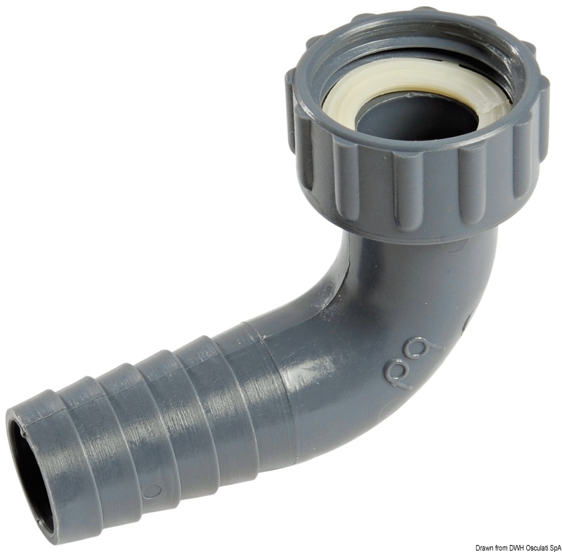 90° female hose adaptor 1/2" x 12 mm