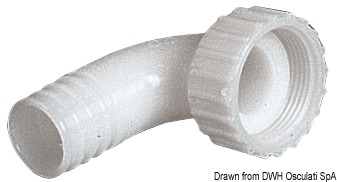 90° female hose adaptor 3/4" x 16 mm