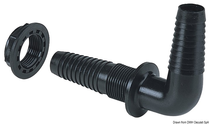 Thermopolymer bulkhead 1" x 26-29 mm