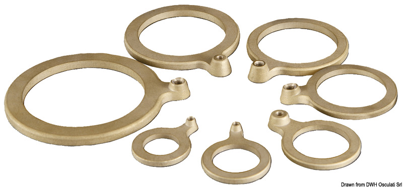 Brass washer 2" with ground wire fitting