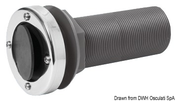 Nylon/fiberglass long seacock 1"1/2 - 11BSP
