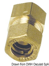Brass comprssion joint female straight 12mm x 3/8"