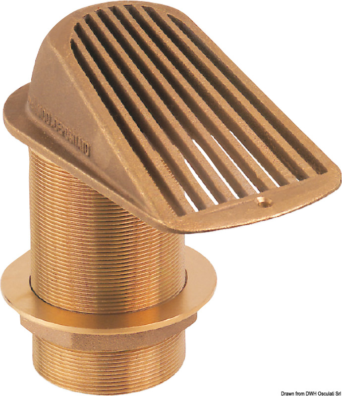 GUIDI Series 2000 bronze thru-hull strainer 1/2"
