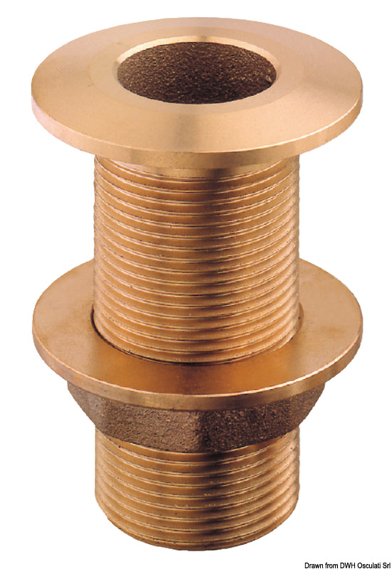GUIDI bronze skin fitting 3/8"