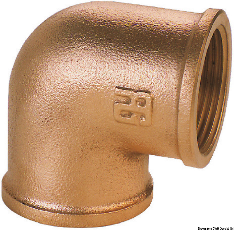 GUIDI bronze F-F 90° elbow 1"1/2