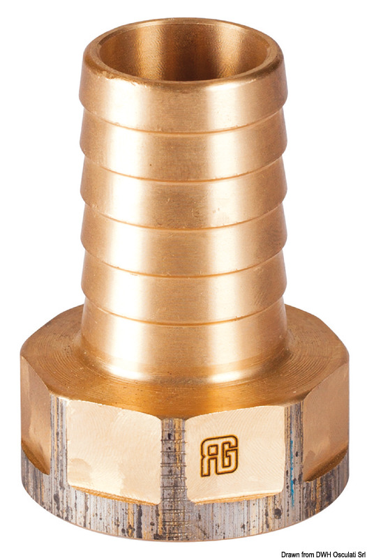 GUIDI bronze female hose connector 1"1/2 x 38 mm