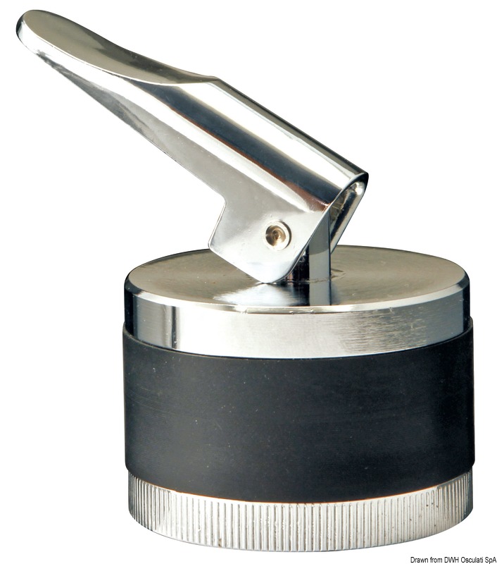 Chromed brass expansion drain plug 34 mm