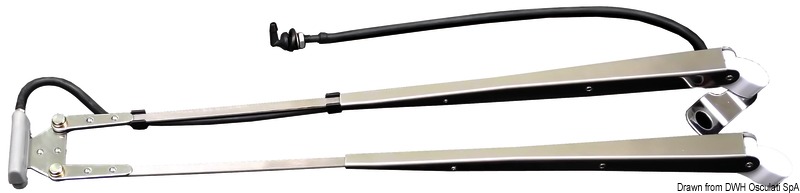 Telescopic arm w/ windscreen wiper 450/550 mm