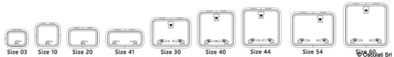 Grey Cover for Lewmar Low profile Hatch size 54