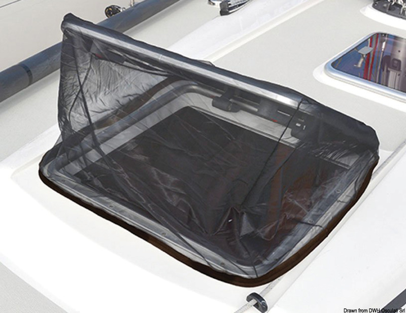Flyscreen mesh for outdoor hatches 720 x 720 mm