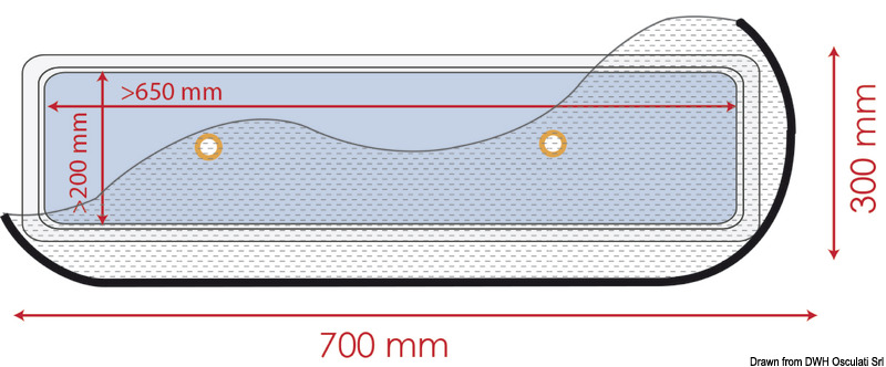 Flyscreen 700 x 300 mm