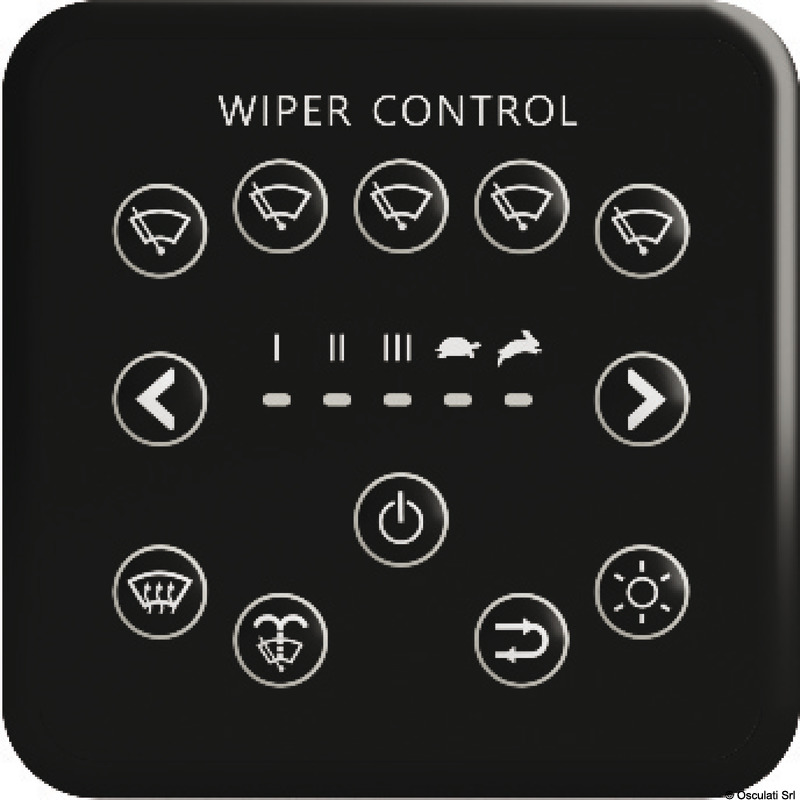 ABS smart control panel for 2 windshield wipers