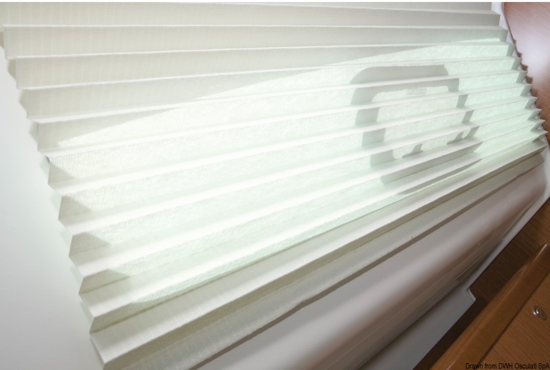 Oceanair pleated shade 508 x 305 mm cream