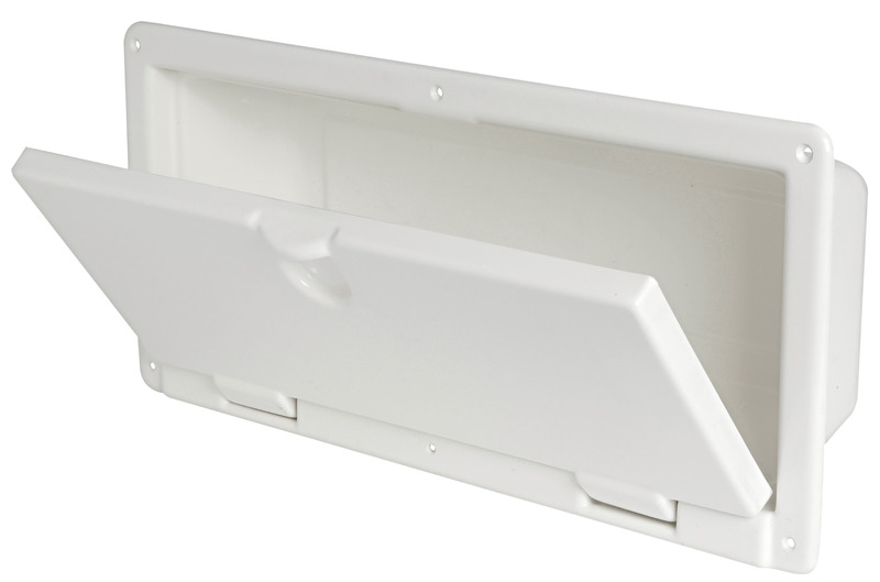 Peak white polished ABS 540 x 244 x 116 mm