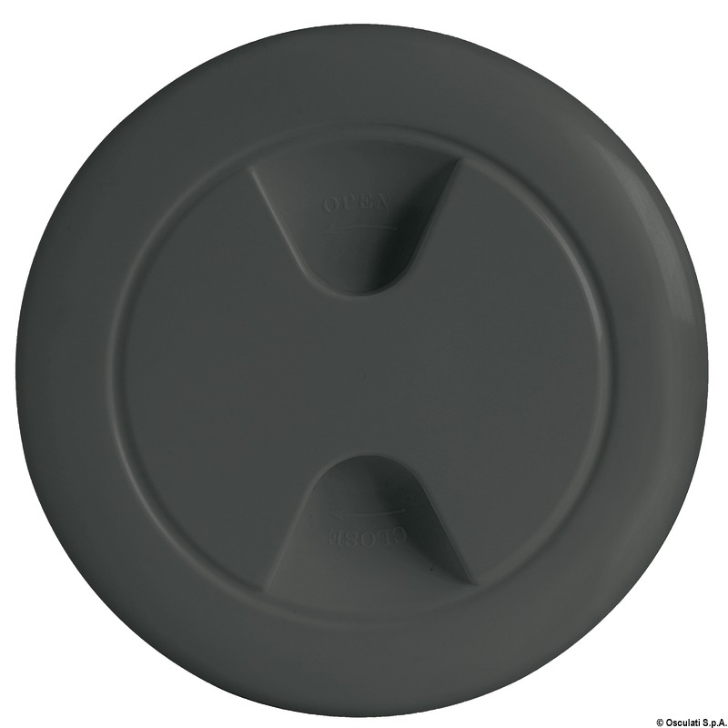 Inspection hatch black polypropylene 152 mm