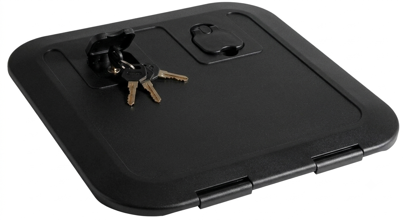 Black flush inspection hatch 600x350mm