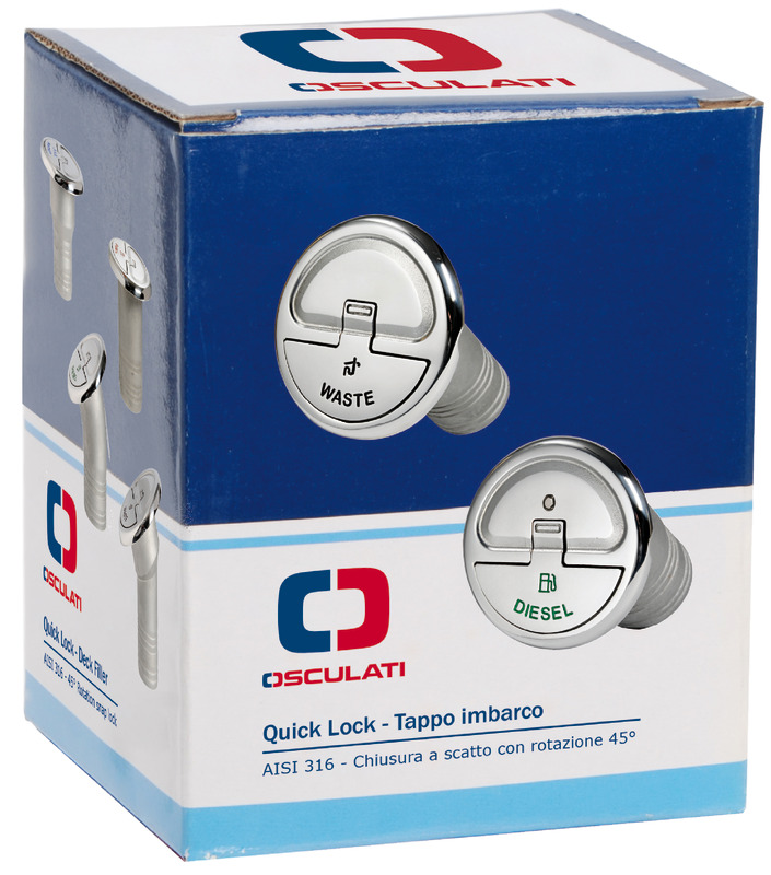 Quick Lock Diesel 30° deck filler 50 mm